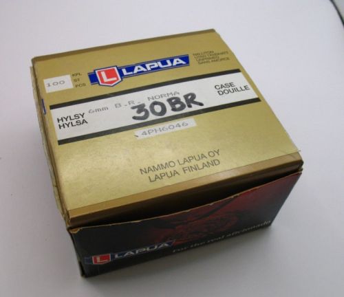 LAPUA 6MM B.R. NORMA 30 BR GOLD BOX 4PH6046 BRASS