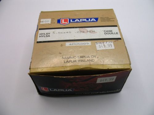 LAPUA 5.56X45 .223 REM. BRASS UNUSED 38 PCS. BOXED